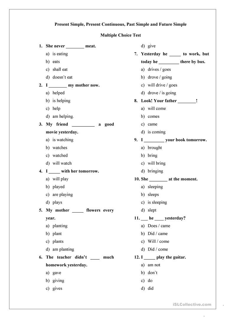 english test for beginners pdf